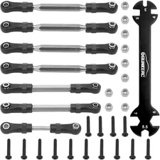 OGRC 7PCS Adjustable Turnbuckles Link with Rod Ends Set for 1/10 Traxxas... 