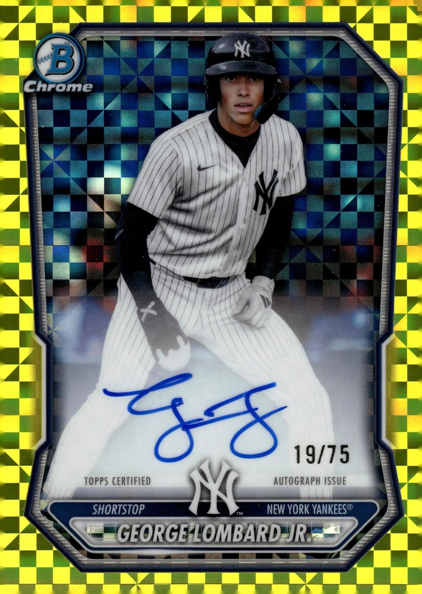 チャップマン ボウマンオート リフラクター Bowman New York Yankees Baseball Sports Autographed Trading Cards