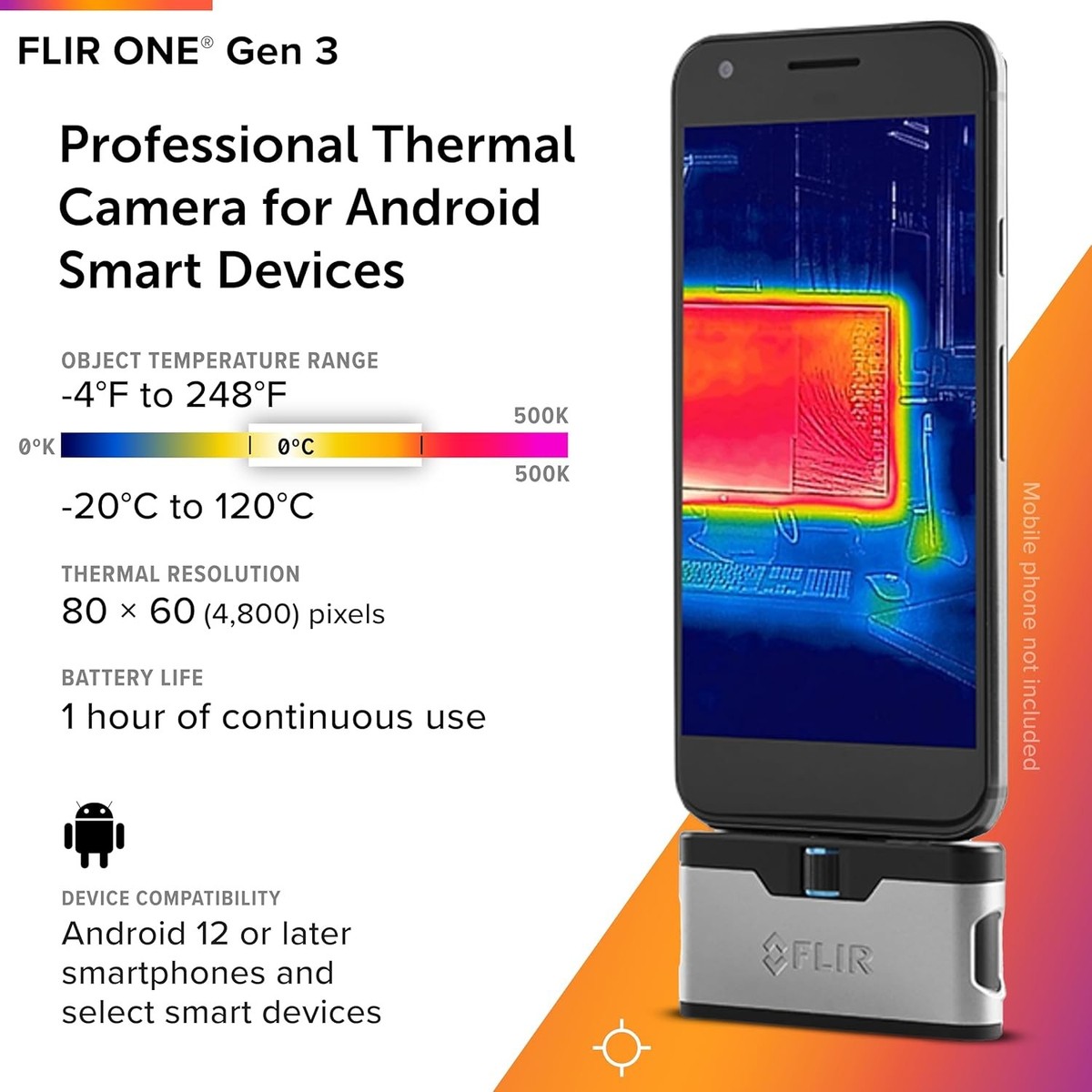 Flir One Android USB-C Thermal Imaging Camera Silver