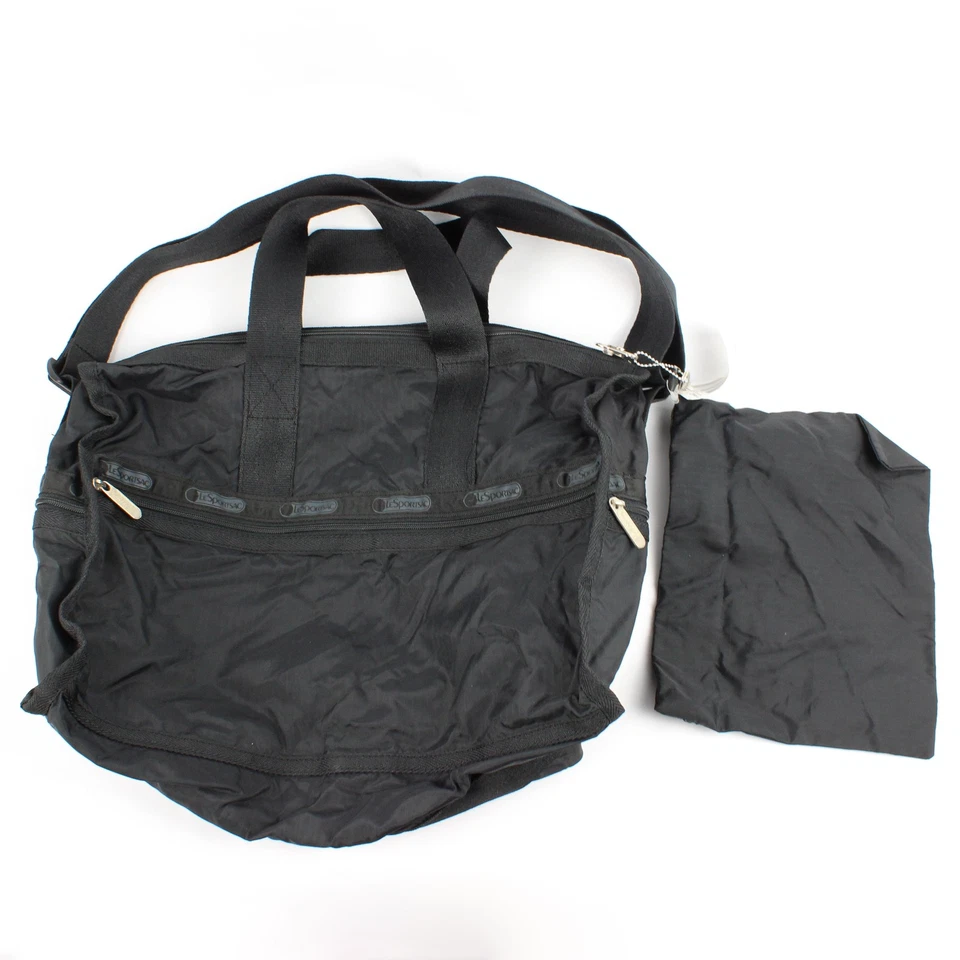 Bolso de equipaje de fin de semana mediano negro LeSportSac nuevo con etiquetas Foto 2 de 4