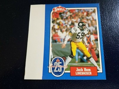 Jack Ham Steelers NFL 1988 Swell Football Greats HOF White Strip Oddball