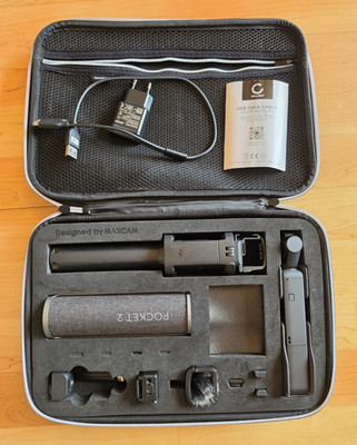 Maxcam Kamera-Zubehör-Set universell mit Transporttasche, USB, Schwarz