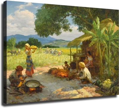 Philippine Rural Life Art Poster Unframed 24x36 Wall Decor