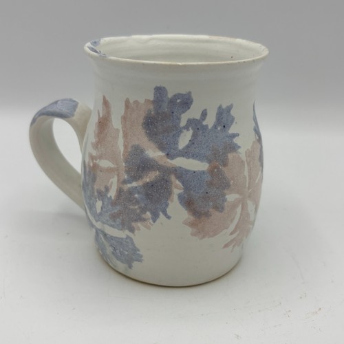Hand Made Conwy Walsh Pottery Lilac & Pink Coffee Tea Mug Cup by Carol Morris - Picture 2 of 11