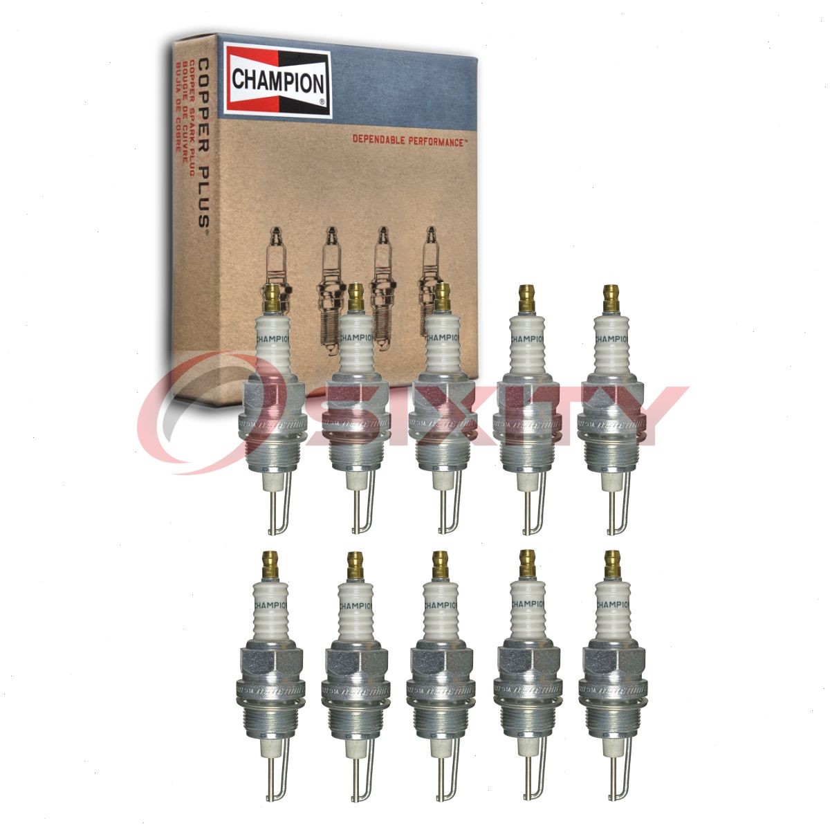10 pc Champion Industrial 589 Spark Plugs for W89D TT15 912 18 17EX 17E fy