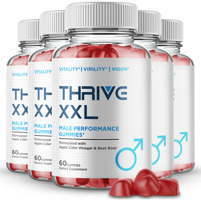 Thrive XXL Gummies, Official Thrive XXL Supplement Gummy for Men (5 Pack)