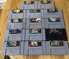 Super Nintendo SNES Games Lot of 14-Working- Jurrassic park, Animaniacs, MK 2