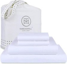 100 American Certified Supima Cotton Sheets King Size - 1200 Thread Count, 4Pc