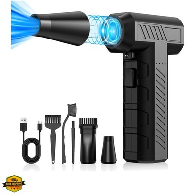 Compressed Air Duster -Mini Blower Turbo Fan,150000RPM Cordless Electric air ...