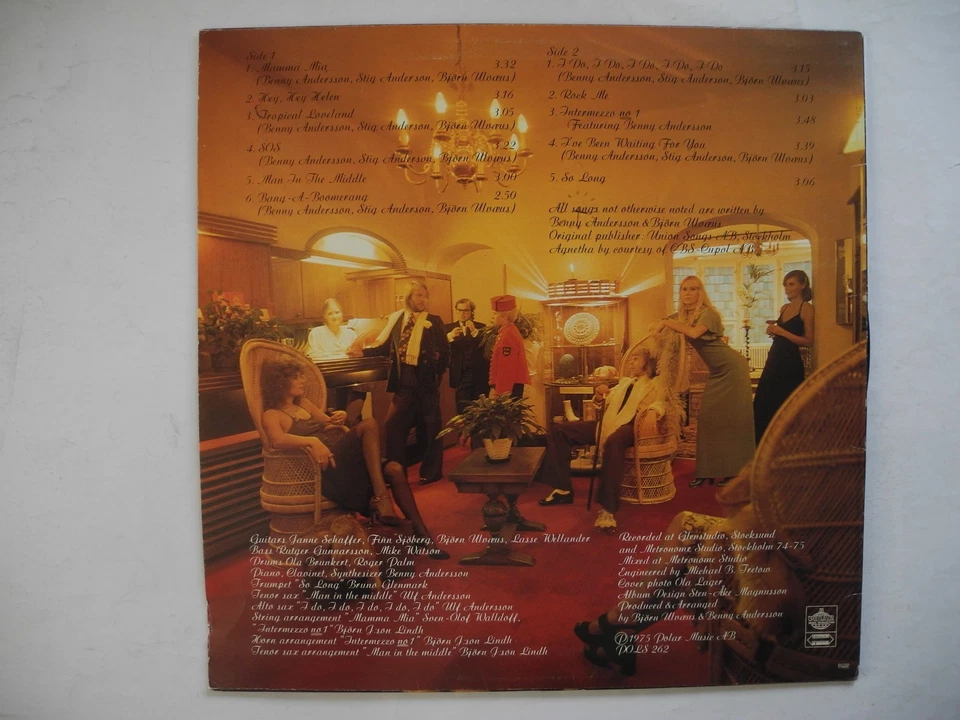 ABBA Same s/t LP 1975 Sweden Polar POLS 262 EX - Image 2 of 2