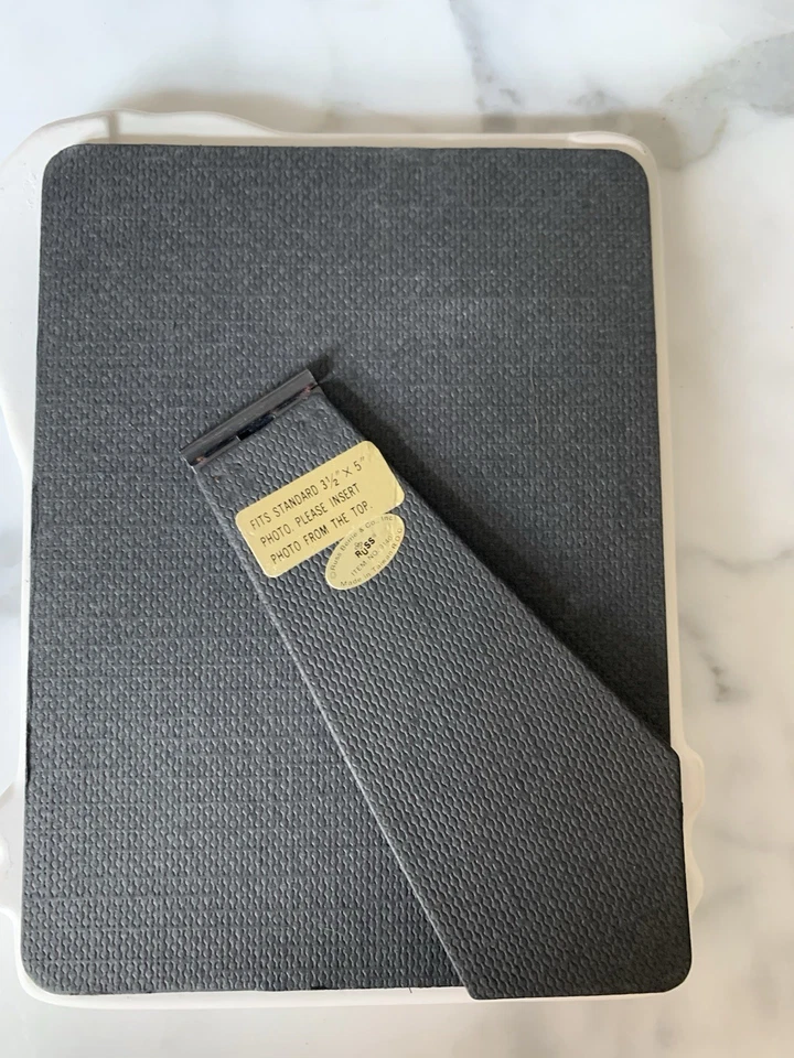 Moldura para fotos de cerâmica tropical de palmeiras 3,5 x 5” anos 80 - Imagem 4 de 4