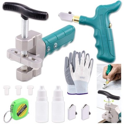 Glass Tile Cutter Tool Kit, Glass Breaking Pliers, Tile Cutter Hand Tools Set...