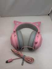 Razer Kraken RGB USB Gaming Headset Kitty Edition Tested Working 2