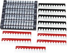 5 Sets Terminal Block 12Position 600V 15A Dual Row Screw Terminal Strip