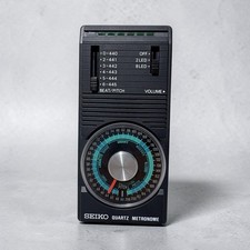 SEIKO SQM-349 Quartz Metronome. Excellent Condition. w/ new 9V Duracell battery