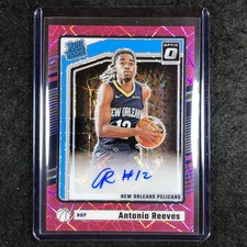 2024-25 Donruss Optic ANTONIO REEVES Rated Rookie Auto Pink Velocity 14/79 #348