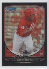 2013 Bowman Draft Picks Chrome Black Wave Refractor Chris Rivera #BDPP62 9eo