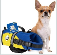 Dog Life Jacket - Swimming Vest for Dogs, Adjustable, Reflective, XXS 