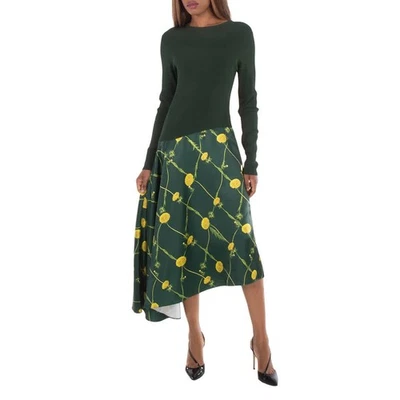 Burberry Dandelion Asymmetric-Skirt Dress - Image 1 of 4