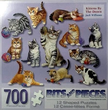 Kittens By The Dozen Jack Williams 12 Shaped Puzzles Bits And Pieces