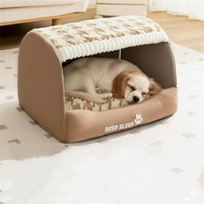 Cozy Dog House, Indoor for Anxious Dogs   2-in-1 Convertible Bed  Sofa