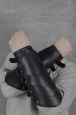 Viking-Inspired Leather Arm Guards, Archery arm Guard, Leather Gauntlet, Fantasy