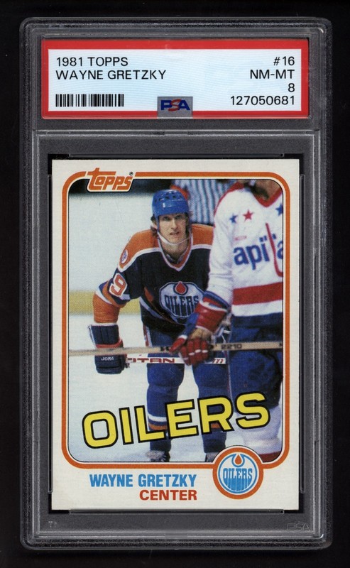 1981 TOPPS #16 WAYNE GRETZKY PSA 8 NEAR MINT-MINT