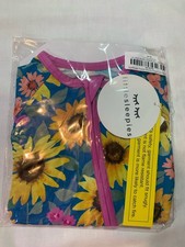 Little Sleepies SUNFLOWER FIELDS Floral Shorty Romper Zippy Size 3-6 Months New
