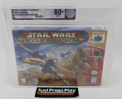 Star Wars: Rogue Squadron Nintendo 64 N64 Fact. Sealed VGA Graded Silver 80+ NM