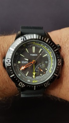 Timex T2N958 Diver 200m Depth Gauge Indiglo watch | eBay