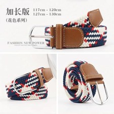 Stretch Woven Belts - Pin Buckle Elastic Waist Belt Casual Men/Women's Fashion