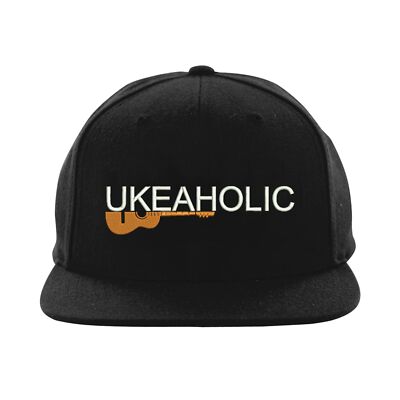 Besticktes Uke-o-holic Logo Snapback, Ukulele, Musikliebhaber, Musiker, Ukulele