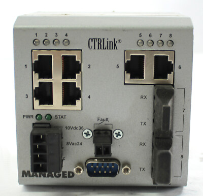 Contemporary Controls EISX8M-100T/FCS 8-Port 10BASE-T/100BASE-TX Compact Switch
