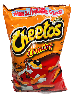 Cheetos Crunchy Flamin' Hot Cheese Flavored Snacks, 3.5 oz Bag 