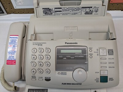 Panasonic Fax Machine KX-FP80 Plain Paper Fax/Copier Telephone | eBay