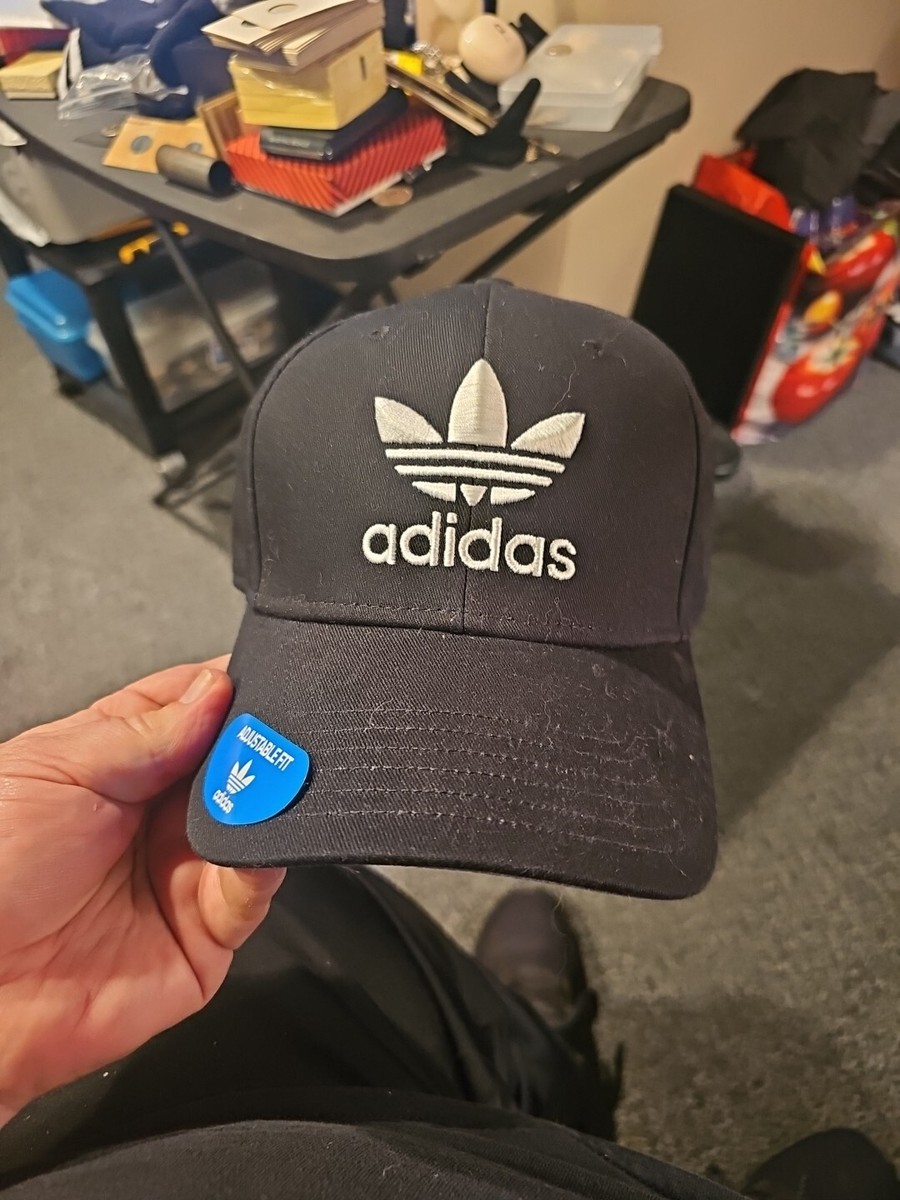 Adidas Hat Cap Snapback Originals Icon Precurved Black, White