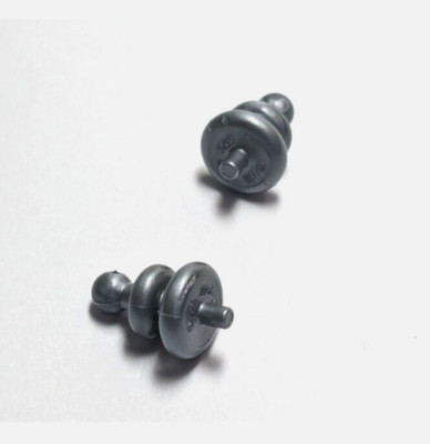 Lego - Minifigure Headgear Accessory - Lot of 2 - Silver Sci-Fi Antenna