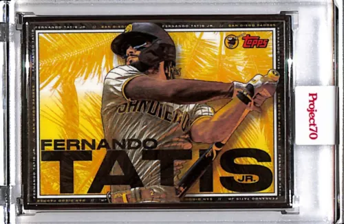 2021 TOPPS PROJECT 70 #678 FERNANDO TATIS JR BY BECK P70 AP SILVER FRAME 51/51