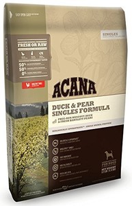 acana duck and pear dry dog food 25 lb