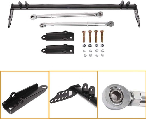 New Front Traction Control Lower Tie Bar Kit For 92-01 Honda Civic Acura Integra - Picture 3 of 13