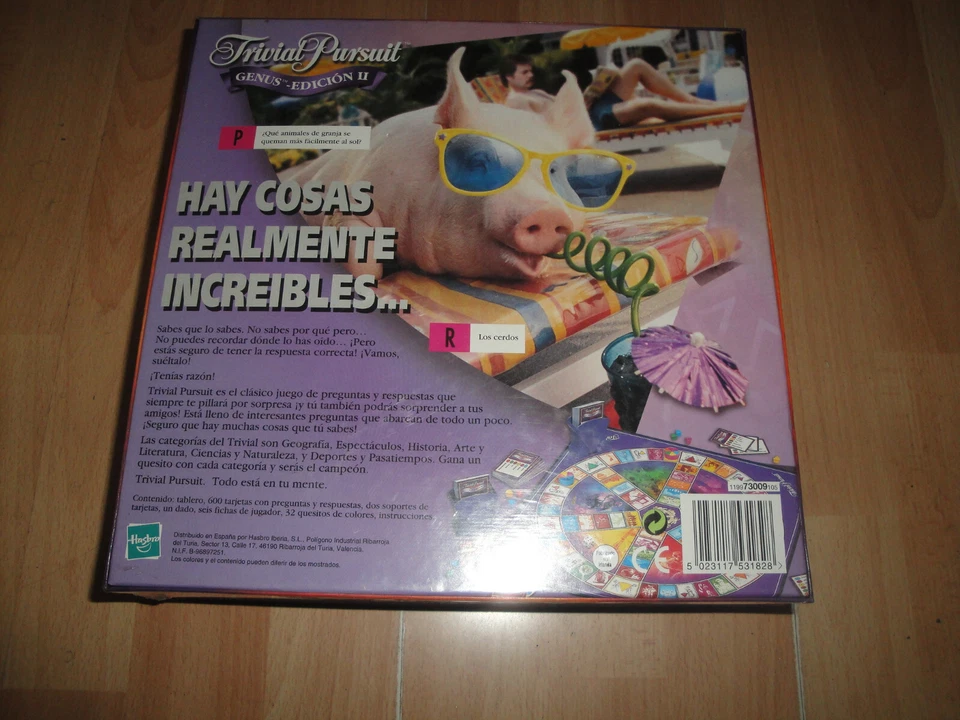 TRIVIAL PURSUIT EDICION GENUS II DE HASBRO - PARKER JUEGO MESA NUEVO PRECINTADO - Imagen 2 de 3
