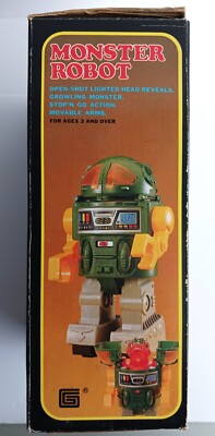 Monster Robot Dino Lizard Head Plastic Toy Box GE-1298A 9