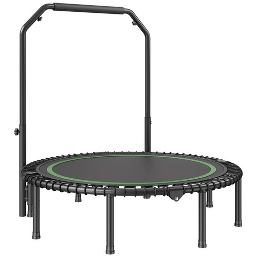 VEVOR 51" Foldable Mini Fitness Trampoline Adults Exercise Rebounder with Handle - Picture 10 of 12