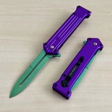 8” Joker Tactical Spring Assisted Open Blade Folding Pocket Knife Hunting Knife