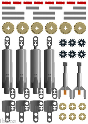 Lego Linear Actuator PRO Kit (technic,cylinder,piston,robot,power,functions,car)