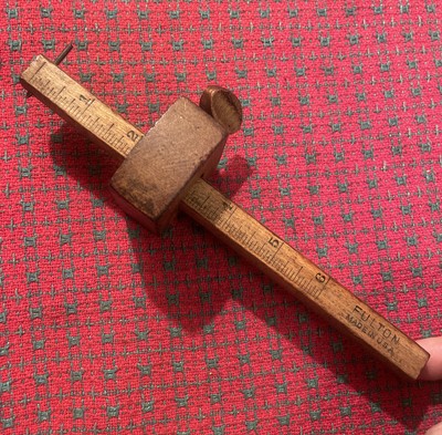 Vintage Fulton Tools Wooden Scribe 