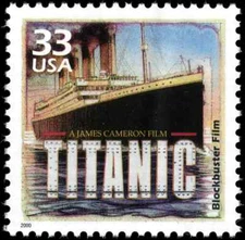 US Scott # 3191L, Titanic, Blockbuster Movie, 2000 33¢ Stamp, MNH