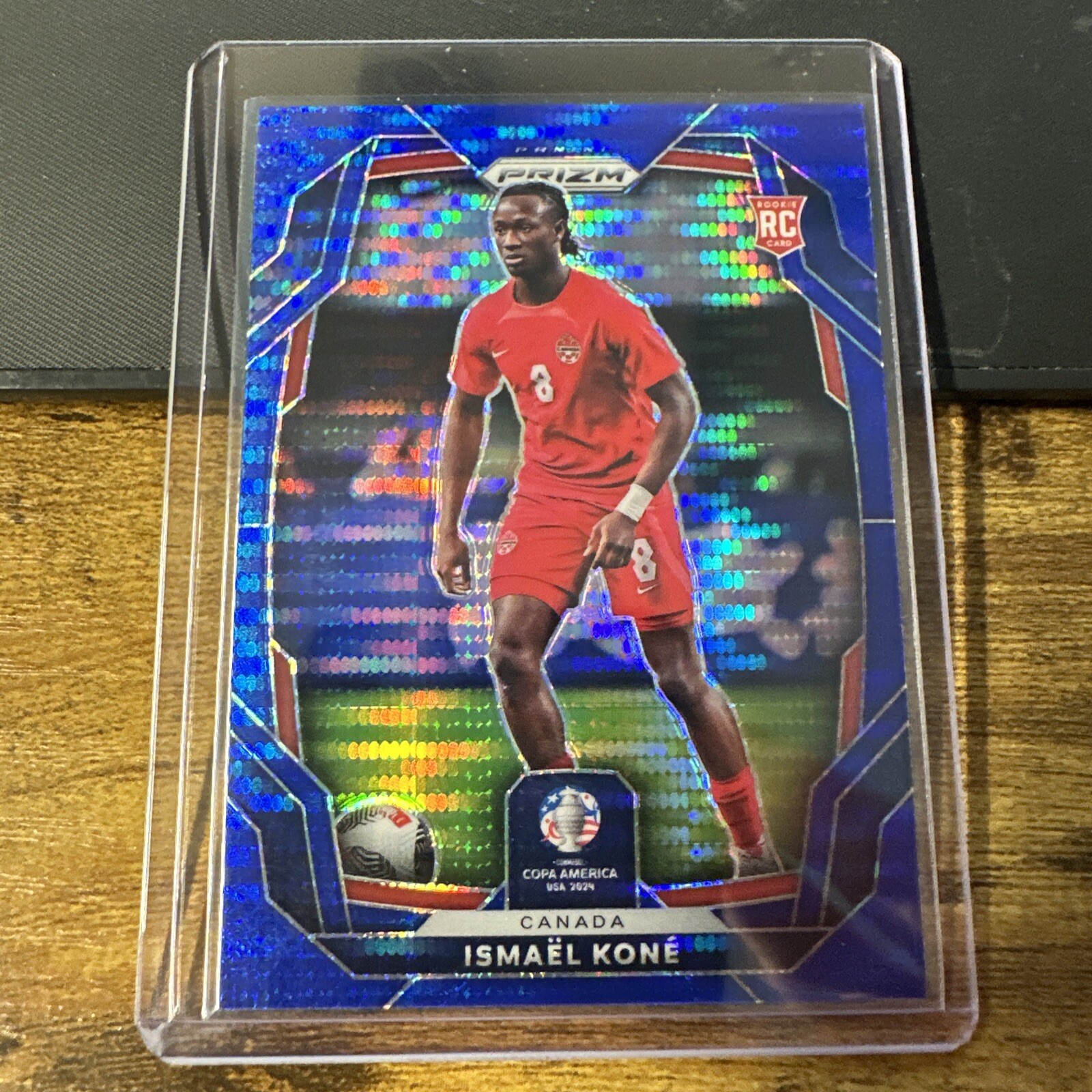 2024 Panini Prizm Copa America #173 Ismael Kone RC Blue Pulsar Prizm /75 Canada