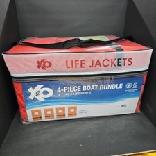 4 Pack Type II Life Jacket Vest Orange USCG Approved Adult Fishing Boating New