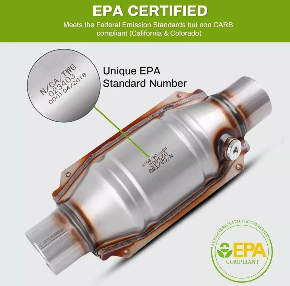 For All Chevrolet Dual Catalytic Converters Direct Fit Design Long Durability - Image 3 of 4